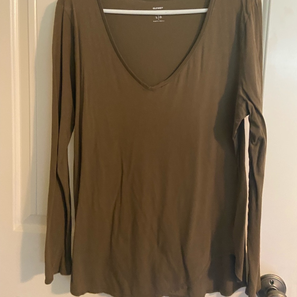 Green Long Sleeved Shirt